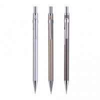 得力S331/S332，0.5mm/0.7mm金属活动铅笔全金属学生按动自动铅笔文具自动笔 