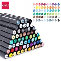 得力70701-48，48色马克笔，学生水彩色笔马克笔套装学生彩笔48色