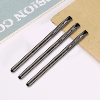 得力S43，0.38mm财务用品中性笔/学生极细中性笔 记账 碳素笔