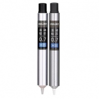 得力S491/S492，0.5mm/0.7mm按动出铅自动铅笔芯（HB），活动铅芯活动铅笔芯铅芯