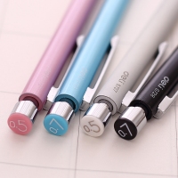 得力S727/S728， 0.5mm/0.7mm 按动自动铅笔金属自动铅笔学生金属活动铅笔