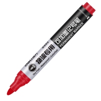 得力S553，加墨水记号笔快递物流粗油性笔耐用快干大箱头笔记号笔 