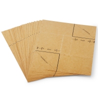 得力3481，凭证包角（1/200）会计凭证封面包角纸财务用品装订包角25张/包-195*145mm