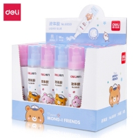 得力68551，30ml高粘液体胶（1/24/可水洗液体胶柔软刷头学生办公小清新液体胶