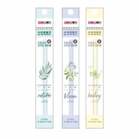 得力A723，0.35mm中性替芯水笔芯碳素笔芯全针管办公学生用文具