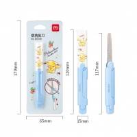 得力68351，皮卡丘便携式文具剪刀（1/12/192）小学生儿童手工制作剪纸剪刀卡通