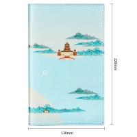 (一口价)得力SZ624，25K颐和园手账本(1/20/80)清风拂月复古小清新创意女生简约手账 