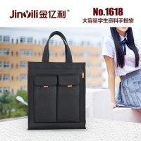 金亿利1618，帆布文件袋（带水杯格）（1/40/80）学生书袋手提包手拎补课包...