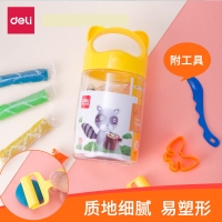 得力6477，12色彩泥套装（1/16/64）学生儿童手工diy制作橡皮彩泥内附工具
