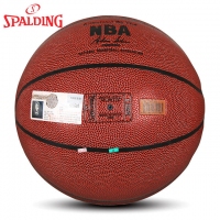 斯伯丁76-014Y，NBA金色经典全粒面表皮PU篮球（1/12）7号篮球室内室外水泥地耐磨王蓝球