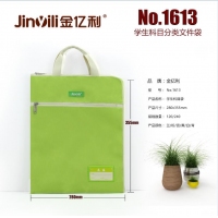 金亿利1613，A4科目分类学生袋（1/100/200）学生手提拉链袋资料试卷收纳袋拉链补课袋