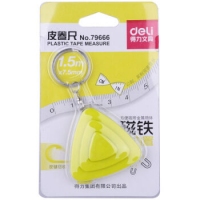 得力79666，1.5M迷你皮卷尺（1/24/576）