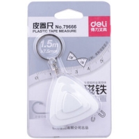 得力79666，1.5M迷你皮卷尺（1/24/576）