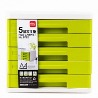 得力9762，彩色五层文件柜（1/6）得力桌面文件柜 蓝色 绿色
