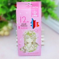 （特惠品）小树苗QN5112A，12色盒装彩铅（1/24/240）小树苗12色彩色铅笔 卡通创意盒装环保铅笔 绘画彩铅