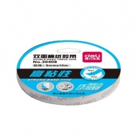 得力30408，9mm*10m双面胶带（1/96/384）泡沫胶带双面泡棉胶带高粘性油性胶带