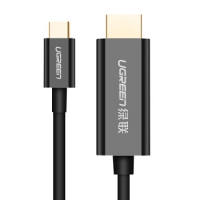 绿联50503，Type-C转HDMI转换器4K高清华为Mate10苹果电脑笔记本 黑色 50503 1.5米