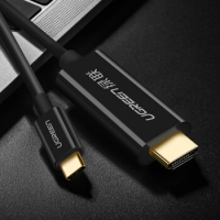 绿联50503，Type-C转HDMI转换器4K高清华为Mate10苹果电脑笔记本 黑色 50503 1.5米