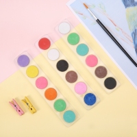 晨光APL97638，12色颜料全干粉饼水彩颜料（1/20/80）儿童绘画颜料