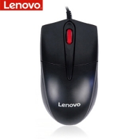 联想FML301，商务办公有线鼠标 黑色 （USB接口 日常家用 台式机笔记本通用电脑鼠标）Lenovo 线长约1.5米