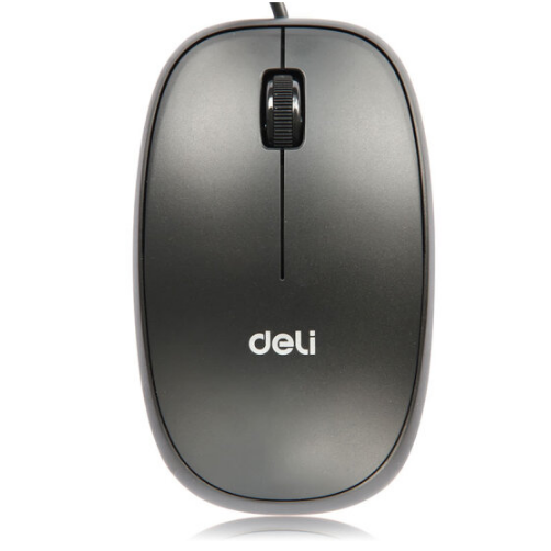 得力（deli）鼠标笔记本鼠标 办公用品 实用便捷-有线USB鼠标 3715