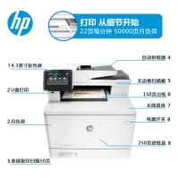 惠普（HP）HP Color LaserJet Pro MFP M477fnw 系列专业级彩色激光多功能一体机 (激光传真 打印 复印 扫描)
