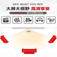 红叶电动投影仪幕布150英寸4:3白塑幕玻珠幕白玻纤高清幕布 玻珠幕 
