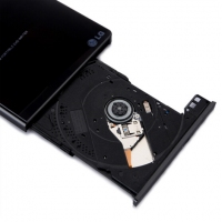 LG 8倍速 USB2.0 外置DVD光驱刻录机 （兼容win8和MAC操作系统） 黑色 GP65NB60