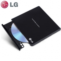 LG 8倍速 USB2.0 外置DVD光驱刻录机 （兼容win8和MAC操作系统） 黑色 GP65NB60