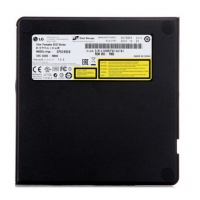 LG 8倍速 USB2.0 外置DVD光驱刻录机 （兼容win8和MAC操作系统） 黑色 GP65NB60