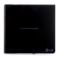 LG 8倍速 USB2.0 外置DVD光驱刻录机 （兼容win8和MAC操作系统） 黑色 GP65NB60