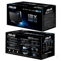 华硕（ASUS） 外置USB蓝光刻录机DVD刻录机移动光驱 BW-12D1S-U 蓝光刻录光驱