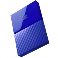 西部数据(WD)2TB USB3.0移动硬盘My Passport 2.5英寸 贵族蓝(密码保护 自动备份)WDBS4B0020BBL