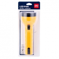得力(deli) led强光手电筒 直充电式远射 家用户外骑行应急灯 3664黄色