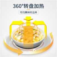 美的（Midea）M1-L213B 快捷微波炉 360°转盘加热 旋钮操控 精准控温 五档火力 21升