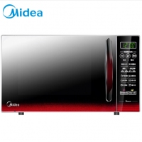 美的（Midea）EM7KCGW3-NR 快捷微波炉 微电脑操控 平板加热 智能...