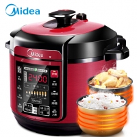 美的（Midea）电压力锅5升双胆电高压锅 一键排气 七段调压 开盖收汁 WQC50A5