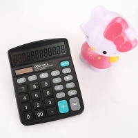 得力837， 经典型计算器（太阳能双电源）