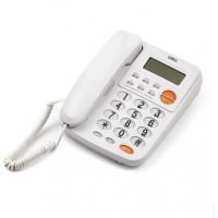 得力780， 水晶按键电话机，来电显示办公电话机/固定电话/座机 透明时尚按键