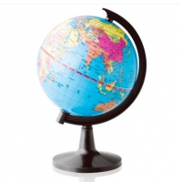 得力3031，PVC地球仪(10.6CM)优质办公教学地球仪Ф10.6CM旋转世界地球仪