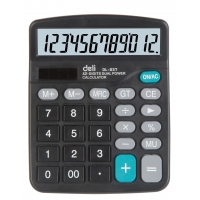 得力837， 经典型计算器（太阳能双电源）