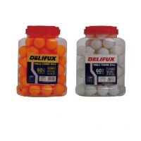 得力F2390Y，风行 黄色乒乓球(60个/桶)