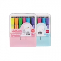 得力70653，印章水彩笔-18色