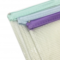 小天使，A4卡通网格拉链袋-多套图案混装