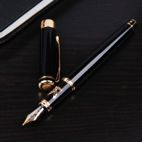 1078 英雄 大鹏展翅黑色铱金笔