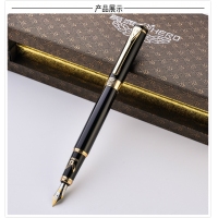 1078 英雄 大鹏展翅黑色铱金笔