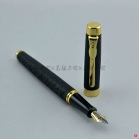 英雄1519绒砂黑杆金夹钢笔，铱金笔，练字书法绘画学生办公铱金墨水礼品钢笔