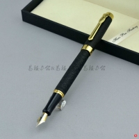 英雄1519绒砂黑杆金夹钢笔，铱金笔，练字书法绘画学生办公铱金墨水礼品钢笔