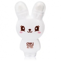 得力7291，修正带橡皮擦两用可爱卡通咪兔-6米