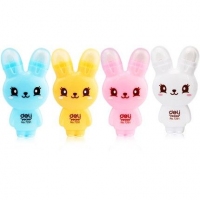 得力7291，修正带橡皮擦两用可爱卡通咪兔-6米